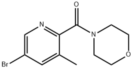 5-溴-3-甲基-2-吗啉羰基吡啶, 244139-60-4, 结构式
