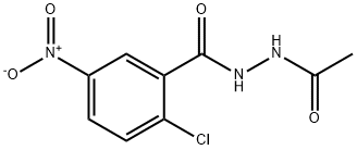 N'1-ACETYL-2-CHLORO-5-NITROBENZENE-1-CARBOHYDRAZIDE Struktur