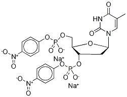 Thymidine-3’,5’-di(p-nitrophenyl Phosphate) Disodium Salt Structure