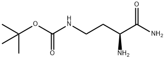 Carbamic acid, [(3S)-3,4-diamino-4-oxobutyl]-, 1,1-dimethylethyl ester (9CI) Struktur