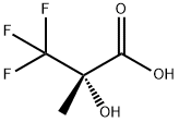 (S)-3,3,3-トリフルオロ-2-ヒドロキシ-2-メチルプロピオン酸 化学構造式