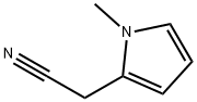 (1-メチル-1H-ピロール-2-イル)アセトニトリル 化学構造式