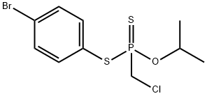 (Chloromethyl)phosphonodithioic acid S-(p-bromophenyl)O-isopropyl ester 结构式