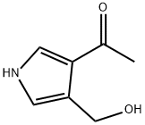 3-アセチル-4-(ヒドロキシメチル)-1H-ピロール 化学構造式