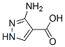 3-アミノ-4-ピラゾールカルボン酸 化学構造式