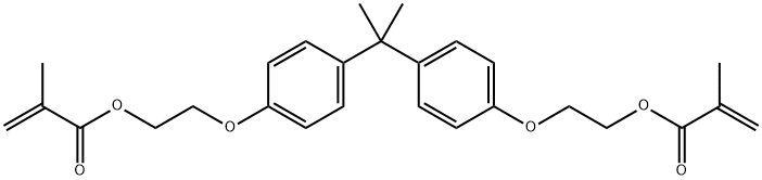 BISPHENOL A ETHOXYLATE DIMETHACRYLATE Structure