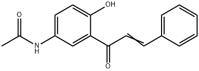 N-[4-hydroxy-3-(1-oxo-3-phenylallyl)phenyl]acetamide 结构式