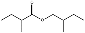 DL-2-メチル酪酸 2-メチルブチル 化学構造式