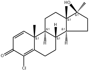 4-氯去氢甲基睾酮,2446-23-3,结构式
