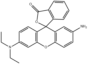 2'-amino-6'-(diethylamino)spiro[isobenzofuran-1(3H),9'-[9H]xanthene]-3-one 结构式