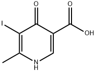 5-碘-6-甲基-4-氧代-1,4-二氢吡啶-3-羧酸, 244638-94-6, 结构式