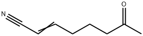 2-Octenenitrile, 7-oxo- (8CI) 化学構造式