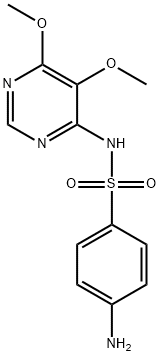 周效磺胺,2447-57-6,结构式