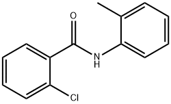2-氯-N-(2-甲基苯基)苯甲酰胺 结构式
