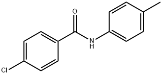 4-氯-N-(4-甲基苯基)苯甲酰胺 结构式