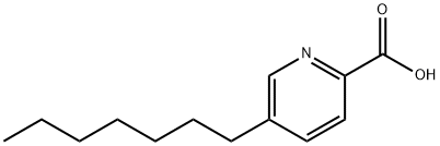 5-Heptylpyridine-2-carboxylic acid 结构式