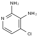 2,3-ジアミノ-4-クロロピリジン 化学構造式