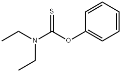 Carbamothioic  acid,  diethyl-,  O-phenyl  ester  (9CI) Struktur