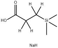 3-(三甲基硅基)氘代丙酸钠,24493-21-8,结构式