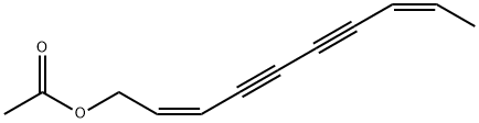 (2Z,8Z)-1-Acetoxy-2,8-decadiene-4,6-diyne Structure