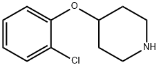 4-(2-CHLOROPHENOXY)PIPERIDINE Structure