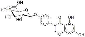 Genistein 4’-β-D-Glucuronide Structure