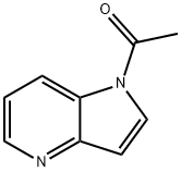 1-乙酰基-1H-吡咯并[3,2-B]吡啶 结构式