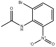 N-(2-溴-6-硝基-苯基)-乙酰胺, 245115-83-7, 结构式