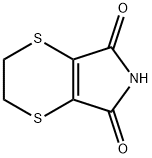 5,6-ジヒドロ-1,4-ジチイン-2,3-ジカルボキシイミド 化学構造式
