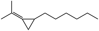 1-Hexyl-2-(1-methylethylidene)cyclopropane Struktur