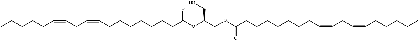 (S)-2,3-Bis(linoleoyloxy)-1-propanol Structure