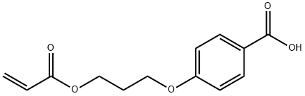 4-[3-(アクリロイルオキシ)プロポキシ]安息香酸 化学構造式