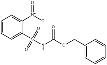 N-カルボベンゾキシ-2-ニトロベンゼンスルホンアミド 化学構造式