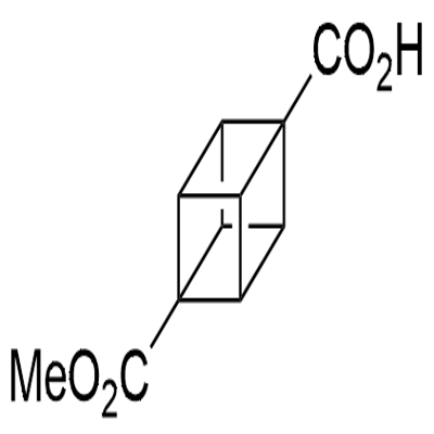 4-METHOXYCARBONYLCUBANECARBOXYLIC ACID Structure