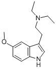 N,N-ジエチル-5-メトキシ-1H-インドール-3-エタンアミン 化学構造式