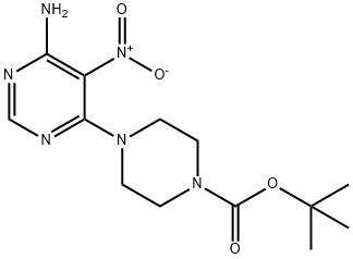 4-(6-AMINO-5-NITRO-4-PYRIMIDINYL)-1-PIPERAZINECARBOXYLIC ACID 1,1-DIMETHYLETHYL ESTER Structure