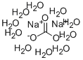 炭酸ナトリウム水和物 PURUM P.A.,≥99.0% (CALC. BASED ON DRY SUBSTANCE,T),9-10 MOL/MOL 水 化学構造式