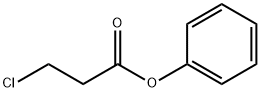 3-クロロプロピオン酸フェニル 化学構造式