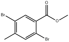 2,5-二溴-4-甲基苯甲酸甲酯, 245549-92-2, 结构式