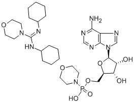 ADENOSINE 5'-MONOPHOSPHO-MORPHOLIDATE 4-MORPHOLINE-N,N'-DICYCLOHEXYLCARBOXAMIDINE SALT