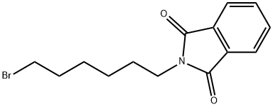 N-(6-ブロモヘキシル)フタルイミド 化学構造式