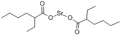 ビス(2-エチルヘキサン酸)ストロンチウム 化学構造式