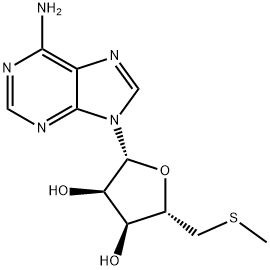 5-脱氧-5-甲硫腺苷, 2457-80-9, 结构式