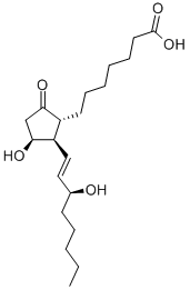11-Β-前列腺素 E1, 24570-01-2, 结构式