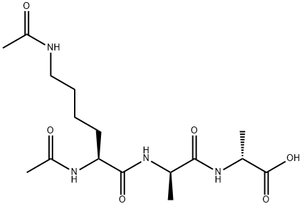 AC-LYS(AC)-D-ALA-D-ALA-OH Structure