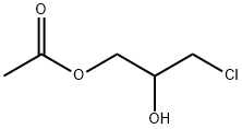 1-アセトキシ-3-クロロ-2-プロパノール 化学構造式