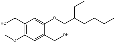 2-(2-乙基己氧基)-5-甲氧基-1,4-苯二甲醇, 245731-58-2, 结构式