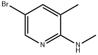 5-broMo-N,3-diMethylpyridin-2-aMine Struktur