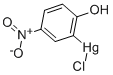 (2-ヒドロキシ-5-ニトロフェニル)水銀(II)クロリド 化学構造式