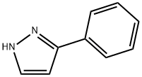3-フェニル-1H-ピラゾール 化学構造式